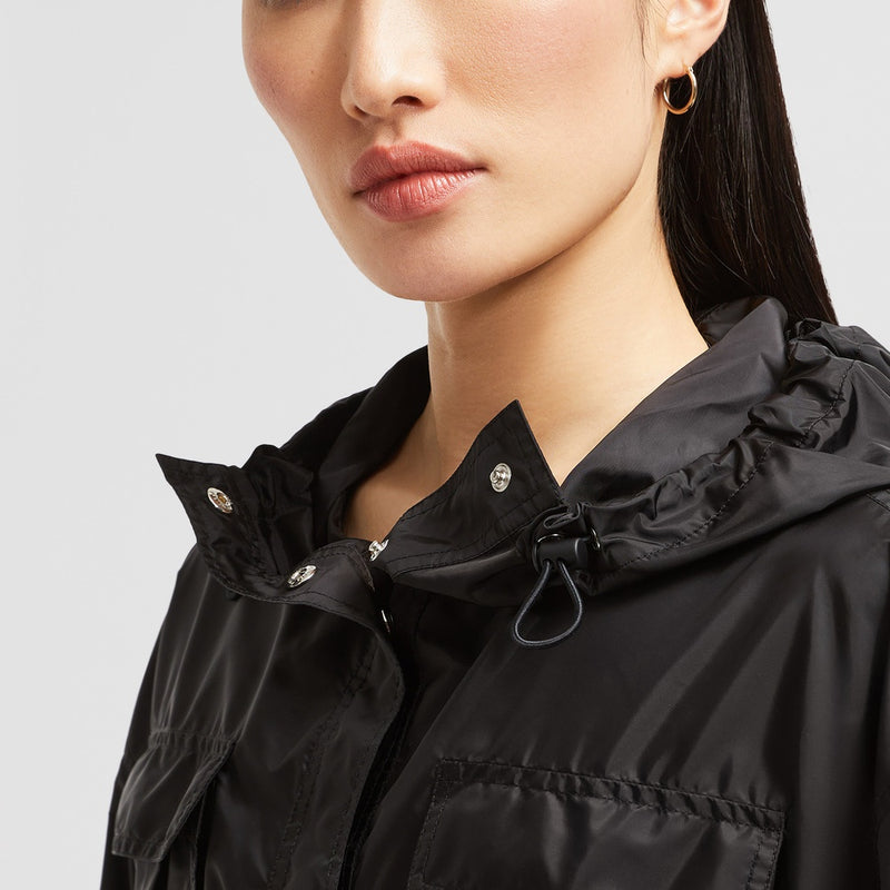 CURTON HOODED PEPLUM JACKET