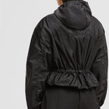 CURTON HOODED PEPLUM JACKET