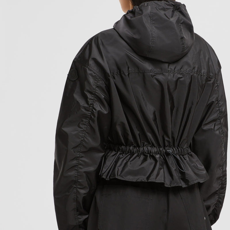 CURTON HOODED PEPLUM JACKET