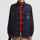 MONCLER X PALM ANGELS WOOL FLANNEL SHIRT