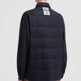 MONCLER X PALM ANGELS WOOL FLANNEL SHIRT