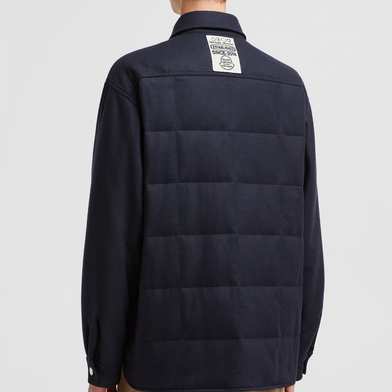 MONCLER X PALM ANGELS WOOL FLANNEL SHIRT