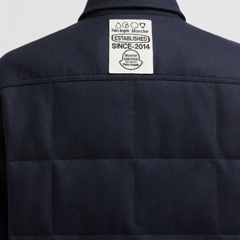 MONCLER X PALM ANGELS WOOL FLANNEL SHIRT