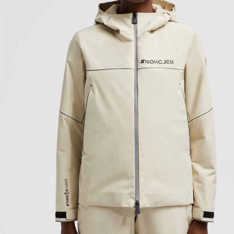 VISAILLE HOODED GORE-TEX SHORT DOWN JACKET