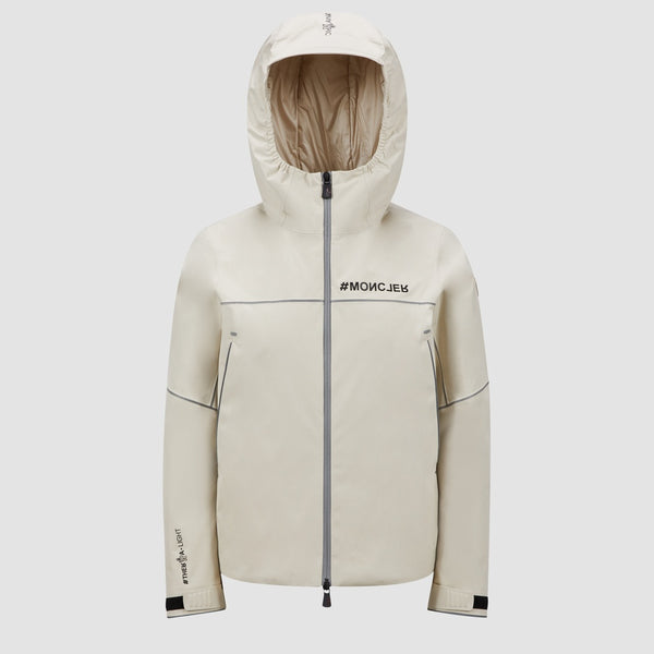 VISAILLE HOODED GORE-TEX SHORT DOWN JACKET