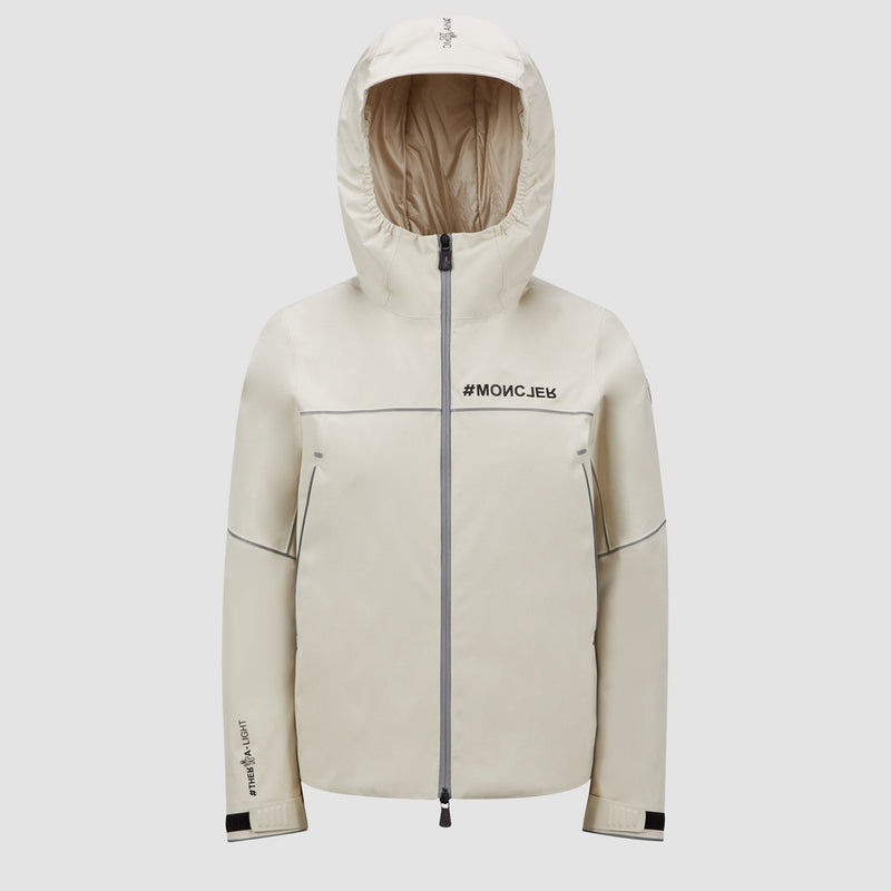 VISAILLE HOODED GORE-TEX SHORT DOWN JACKET