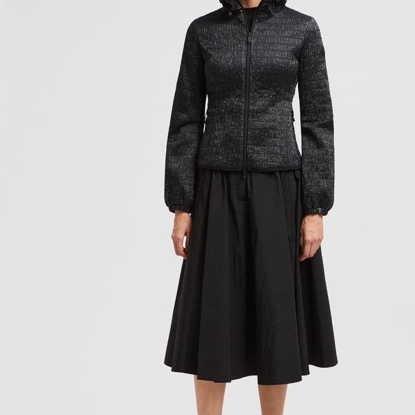 YVILLE HOODED RUCHED WINDBREAKER