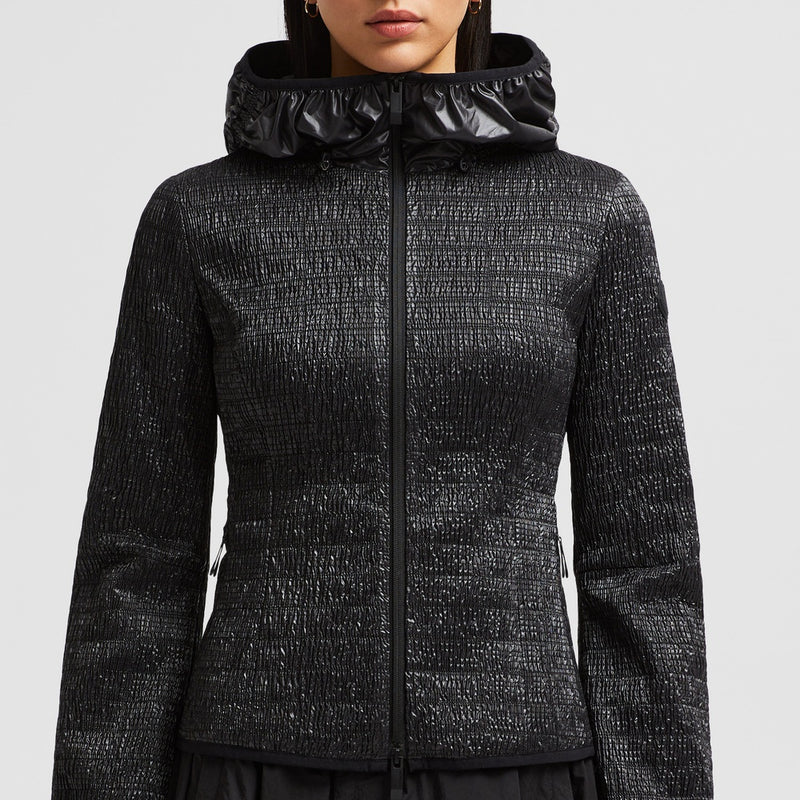 YVILLE HOODED RUCHED WINDBREAKER