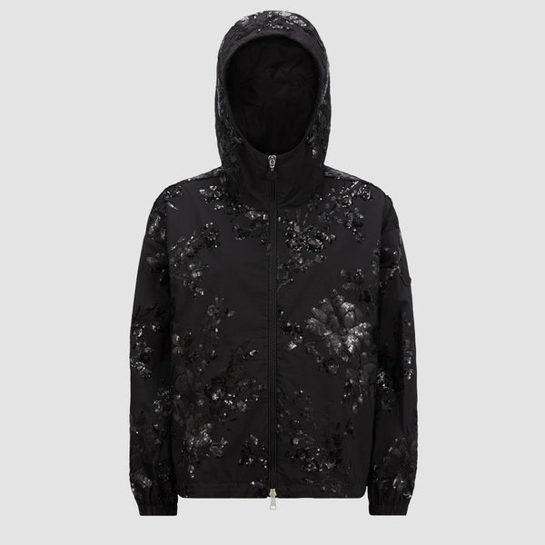 LANDAL SEQUIN-EMBROIDERED HOODED JACKET