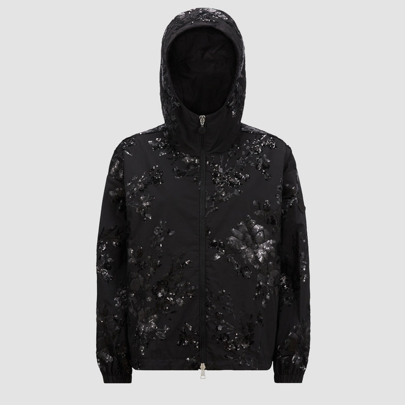 LANDAL SEQUIN-EMBROIDERED HOODED JACKET