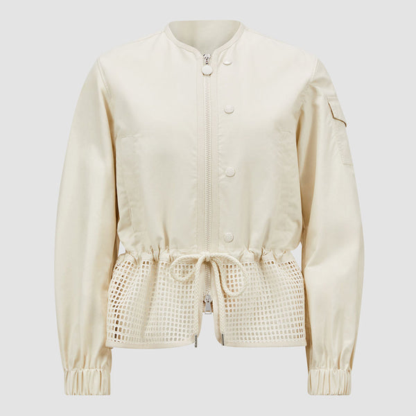 ROCHECOTTE BRODERIE ANGLAISE-TRIMMED JACKET