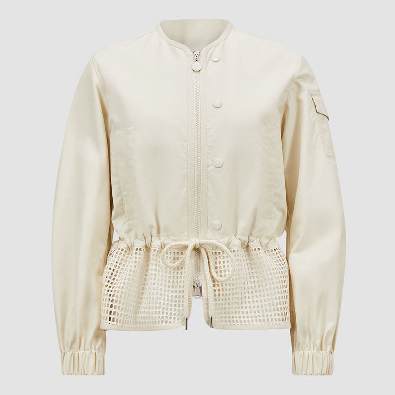 ROCHECOTTE BRODERIE ANGLAISE-TRIMMED JACKET
