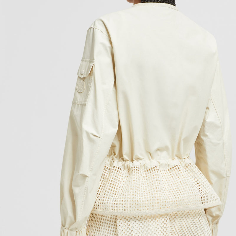 ROCHECOTTE BRODERIE ANGLAISE-TRIMMED JACKET