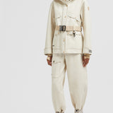 TARKINE HOODED COTTON & LINEN FIELD JACKET