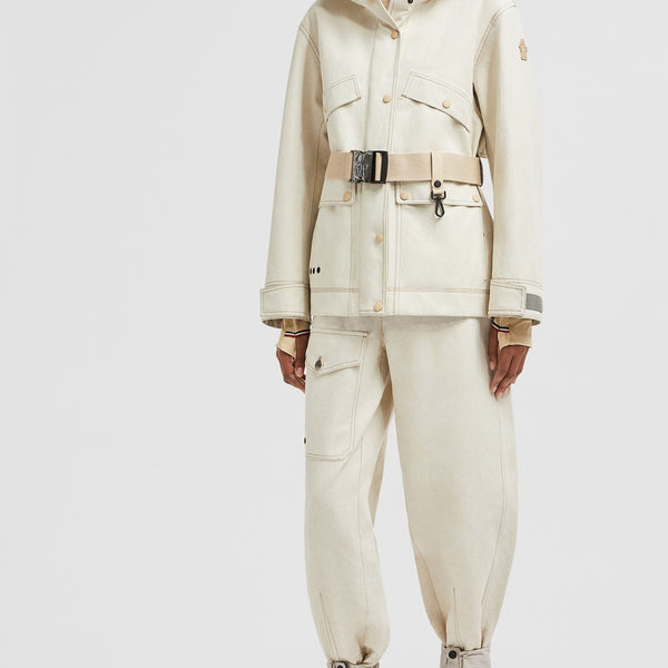 TARKINE HOODED COTTON & LINEN FIELD JACKET