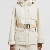 TARKINE HOODED COTTON & LINEN FIELD JACKET