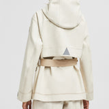 TARKINE HOODED COTTON & LINEN FIELD JACKET