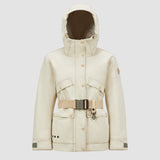 TARKINE HOODED COTTON & LINEN FIELD JACKET