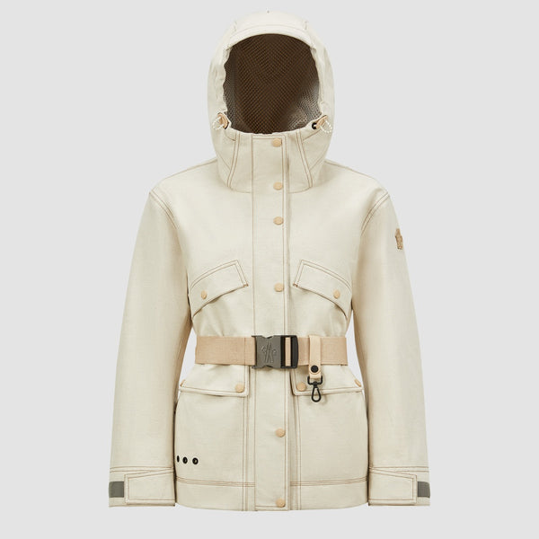 TARKINE HOODED COTTON & LINEN FIELD JACKET
