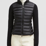 PADDED WOOL ZIP-UP CARDIGAN