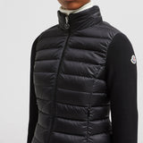 PADDED WOOL ZIP-UP CARDIGAN