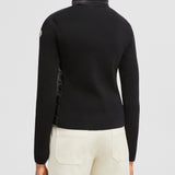 PADDED WOOL ZIP-UP CARDIGAN