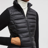 PADDED WOOL ZIP-UP CARDIGAN
