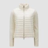 PADDED WOOL ZIP-UP CARDIGAN