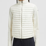 PADDED WOOL ZIP-UP CARDIGAN