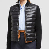PADDED WOOL ZIP-UP CARDIGAN