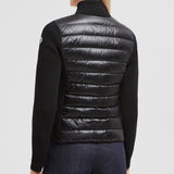 PADDED WOOL ZIP-UP CARDIGAN