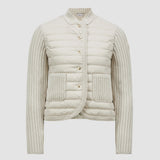 PADDED WOOL CARDIGAN