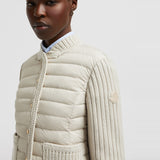 PADDED WOOL CARDIGAN