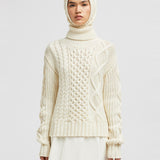 WOOL POLO NECK JUMPER