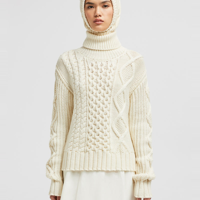 WOOL POLO NECK JUMPER