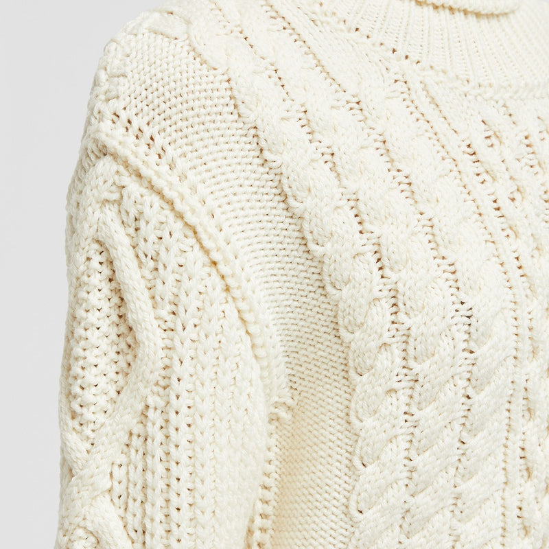 WOOL POLO NECK JUMPER