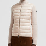 PADDED WOOL ZIP-UP CARDIGAN