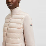 PADDED WOOL ZIP-UP CARDIGAN