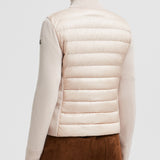 PADDED WOOL ZIP-UP CARDIGAN