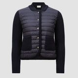 PADDED WOOL CARDIGAN