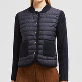 PADDED WOOL CARDIGAN