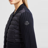 PADDED WOOL CARDIGAN