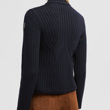 PADDED WOOL CARDIGAN