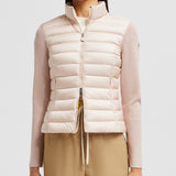 PADDED WOOL ZIP-UP CARDIGAN