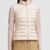 PADDED WOOL ZIP-UP CARDIGAN