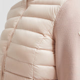 PADDED WOOL ZIP-UP CARDIGAN