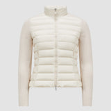 PADDED WOOL ZIP-UP CARDIGAN