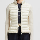 PADDED WOOL ZIP-UP CARDIGAN