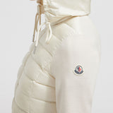 PADDED WOOL ZIP-UP CARDIGAN