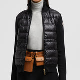 PADDED WOOL ZIP-UP CARDIGAN